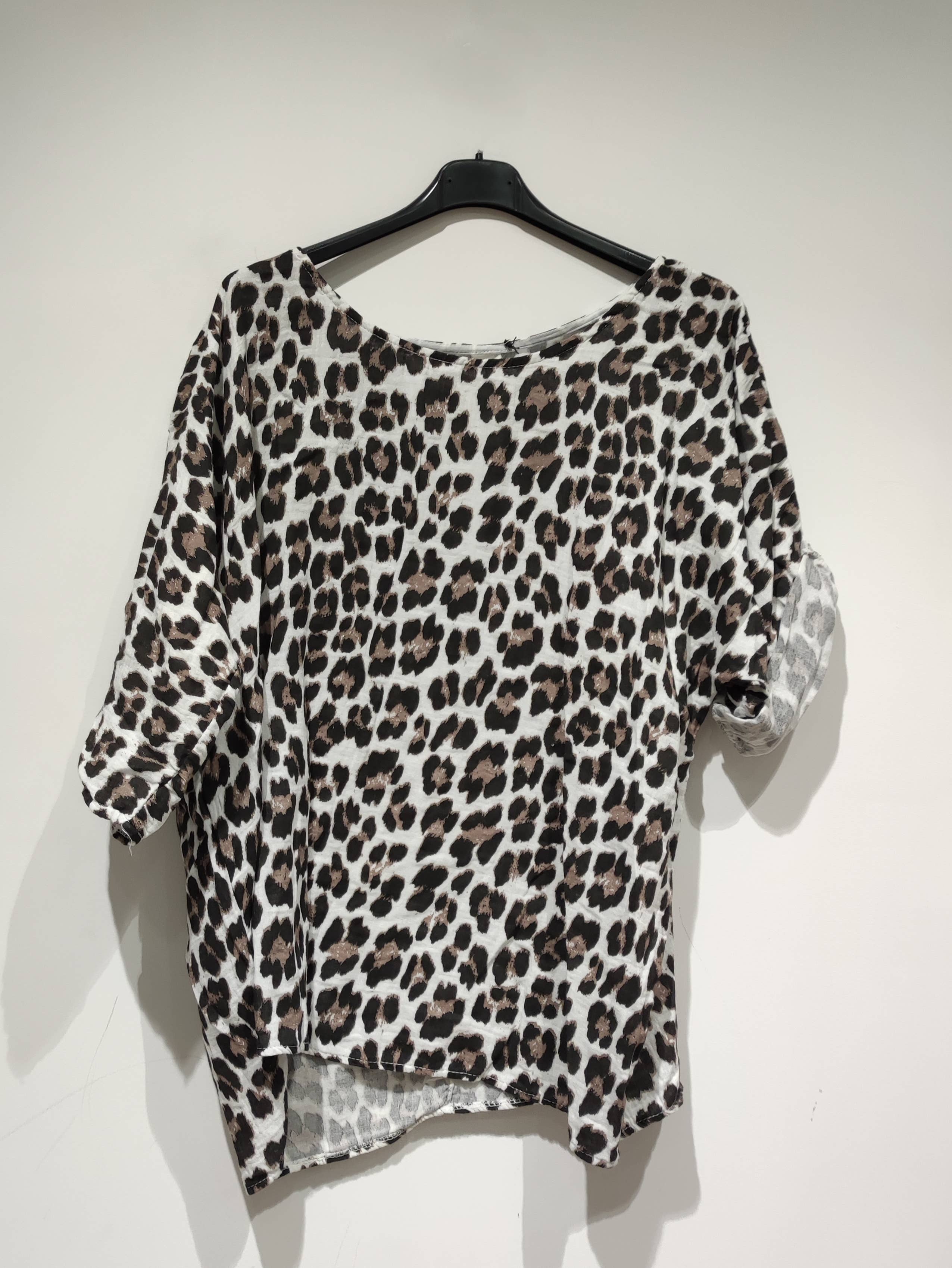 Pomelo paris - Venta al por mayor Blusa - Mujer - Blusa Leopardo COTTON GAS3