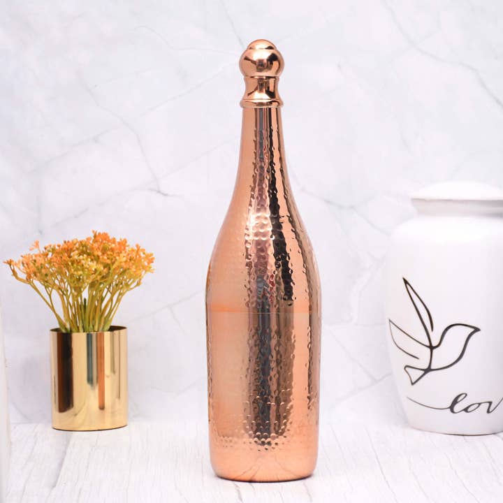 Elegant Design Copper Finished Champagne Bottle Case Barware for wholesale on Faire