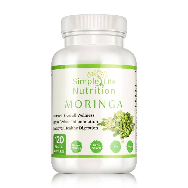 Simple Life Nutrition - Wholesale Oral Supplement/Vitamin - Organic Moringa Capsules - 800mg, 120 ct