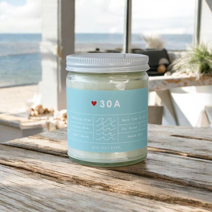 Coastal Blue 30A (Florida) Candle for wholesale on Faire2