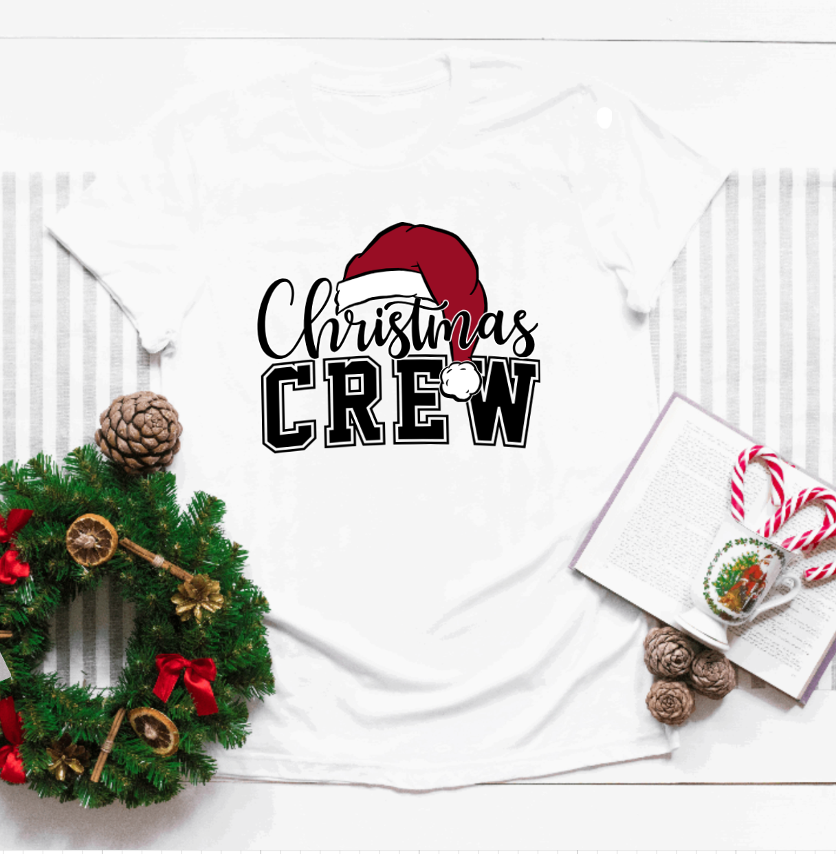 Northstar Hunting - Wholesale Screen Printed T-Shirt - Unisex - Christmas Family Matching Santa Hat Holiday Outfits4