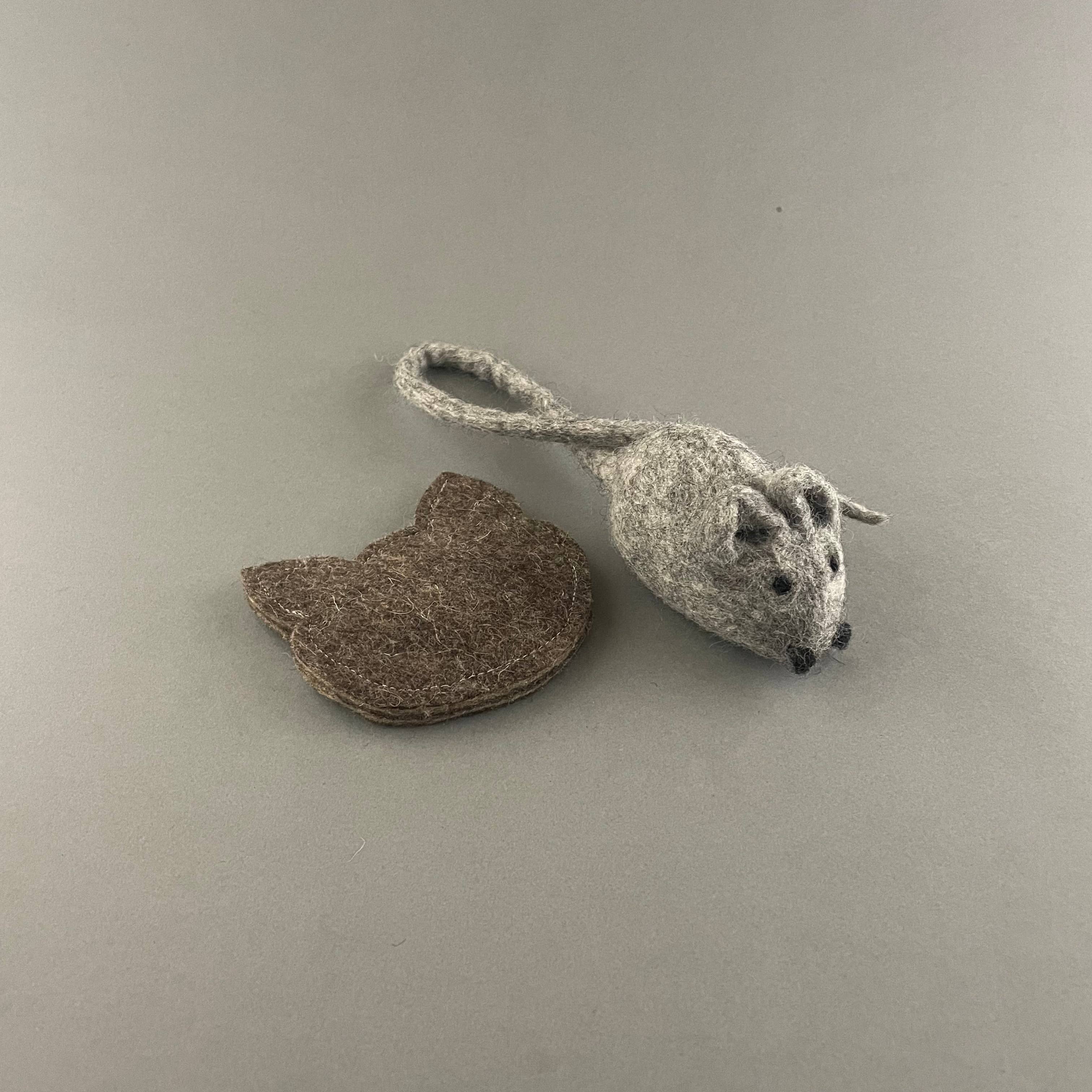 Pawsome Pet Toys - Vente Set de jouets – chat - Set de jouets pour chat en laine et chanvre naturel avec 5 pièces3