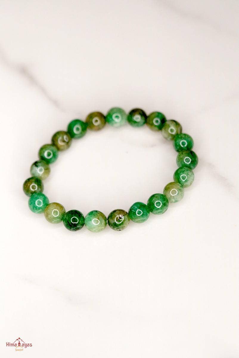 Himalayas Shop - Wholesale Beaded bracelet - Natural Green Emerald2