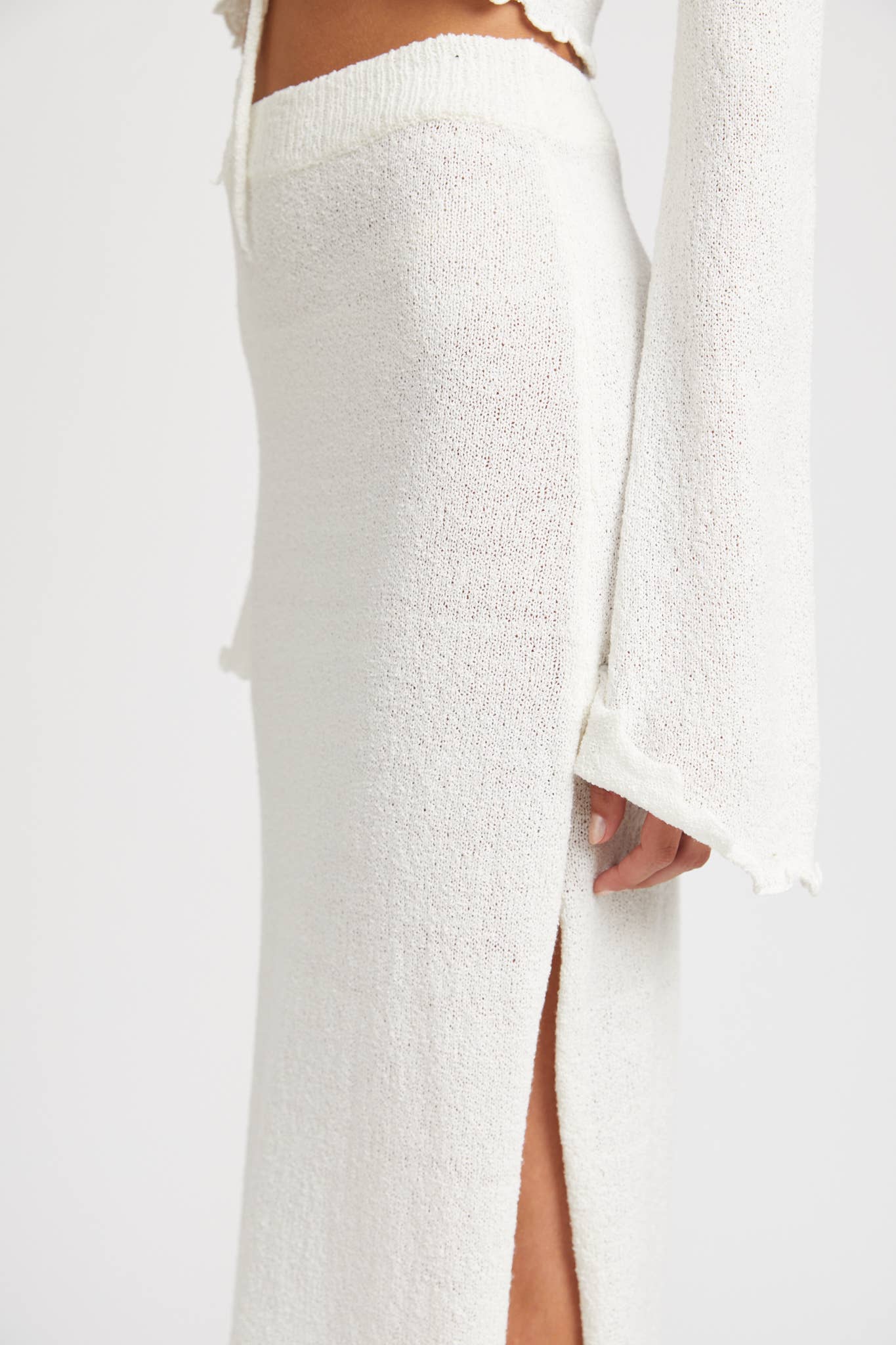 Emory Park – Saia - Mulher por atacado – SAIA MAXI DE CINTURA ALTA COM FENDA9