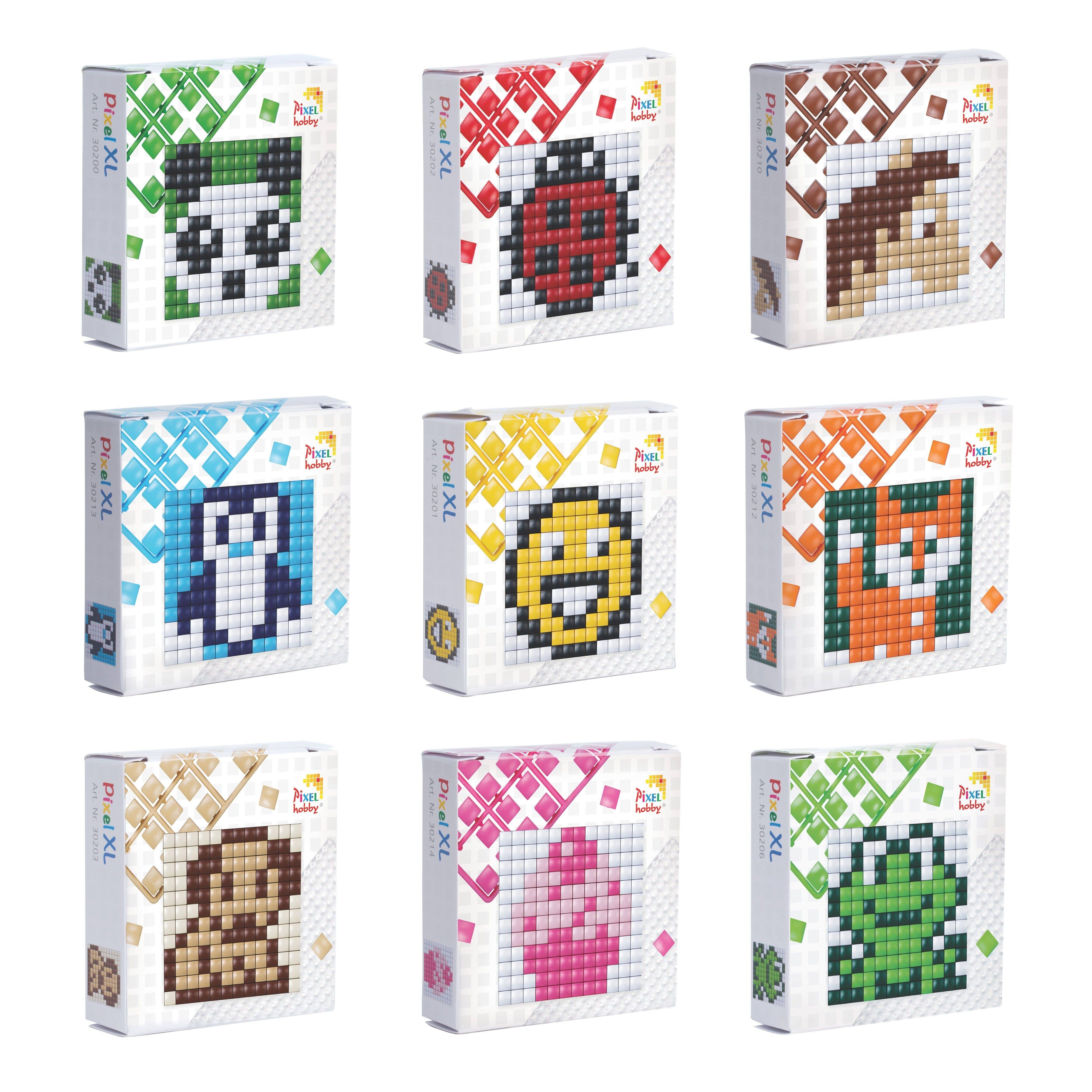Pixelhobby - Vente Kit de bricolage – enfant - Boîte d’exposition avec 36 sets DIY Pixel XL durables1