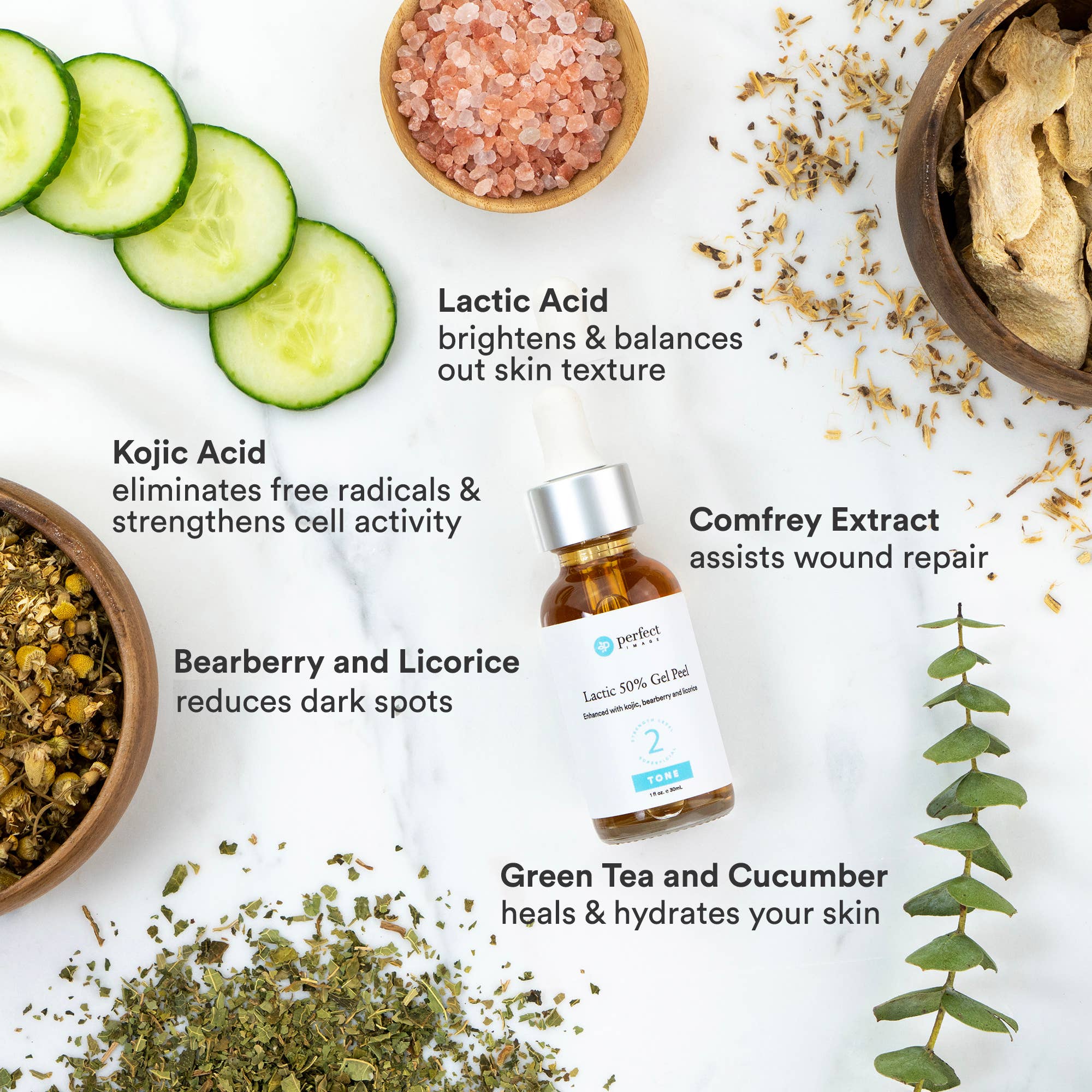 Perfect Image - Wholesale Facial Peel - Lactic 50% Gel Peel - Level 21