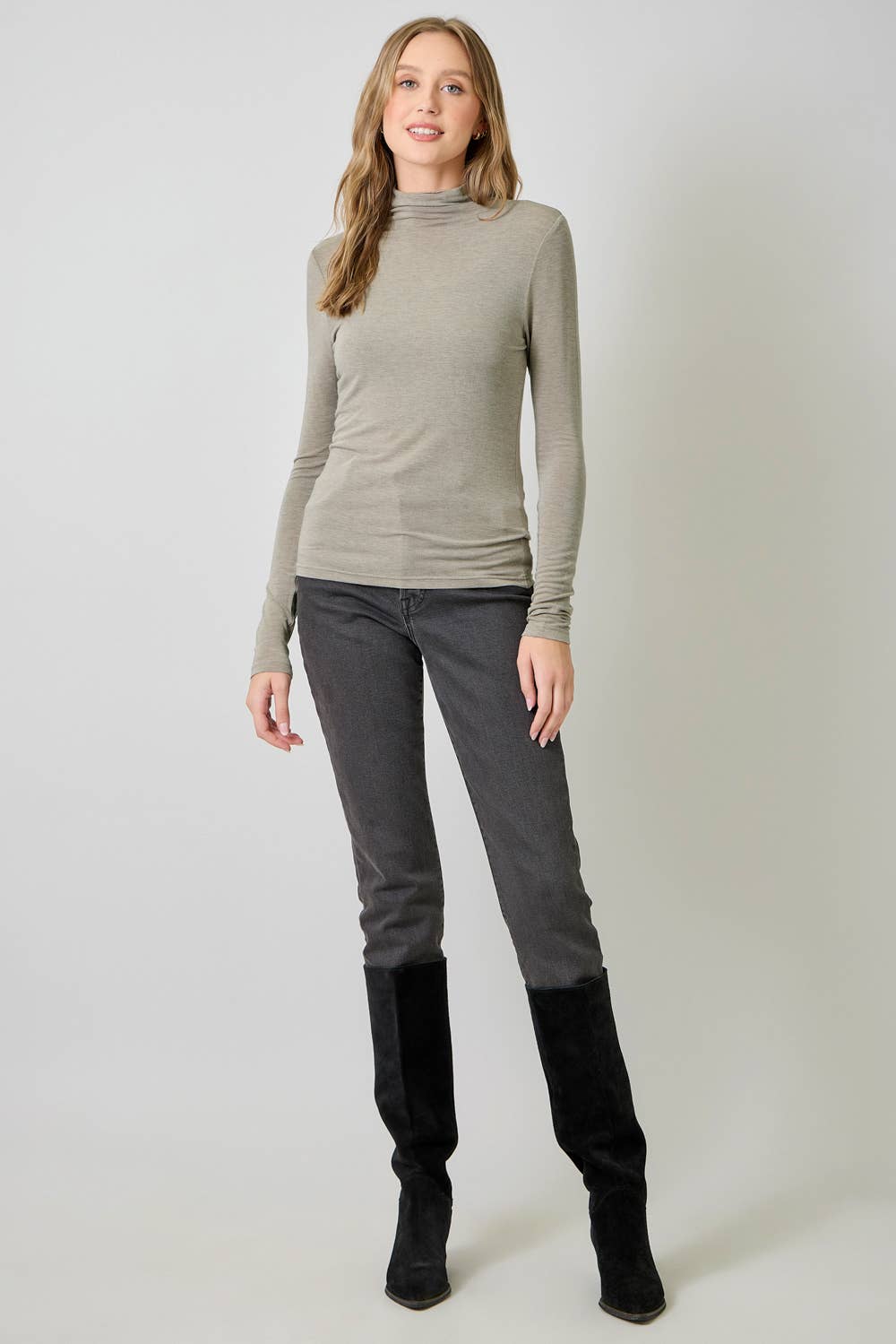 Mystree – wholesale Stickad topp - Dam – 61274 Nödvändig Mock Neck Topp47