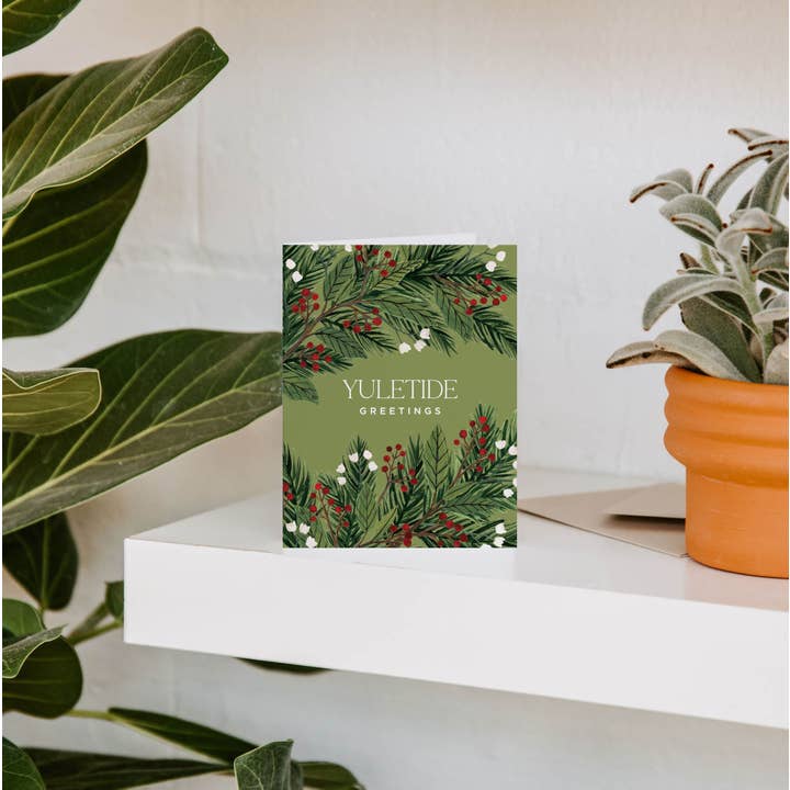Paper Anchor Co. - Wholesale Christmas Card - Yuletide Greetings Holiday Card | Christmas Card1