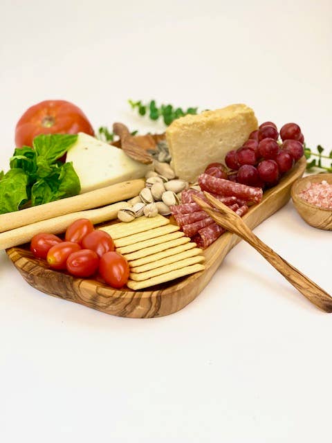Natural OliveWood - Wholesale Platter - Olive Wood Serving Platter0