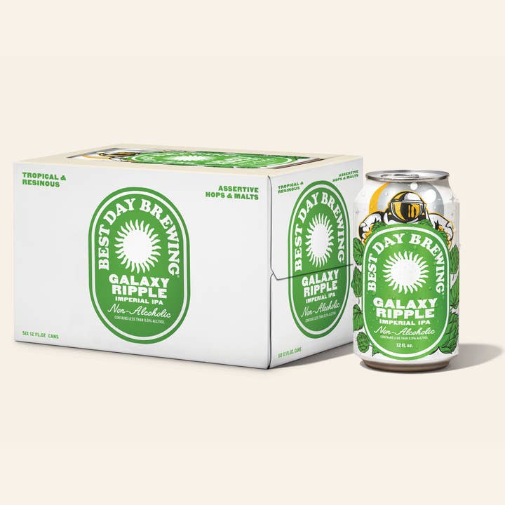 Best Day Brewing - Wholesale Non-Alcoholic Beer - Galaxy Ripple IPA | Imperial IPA 1