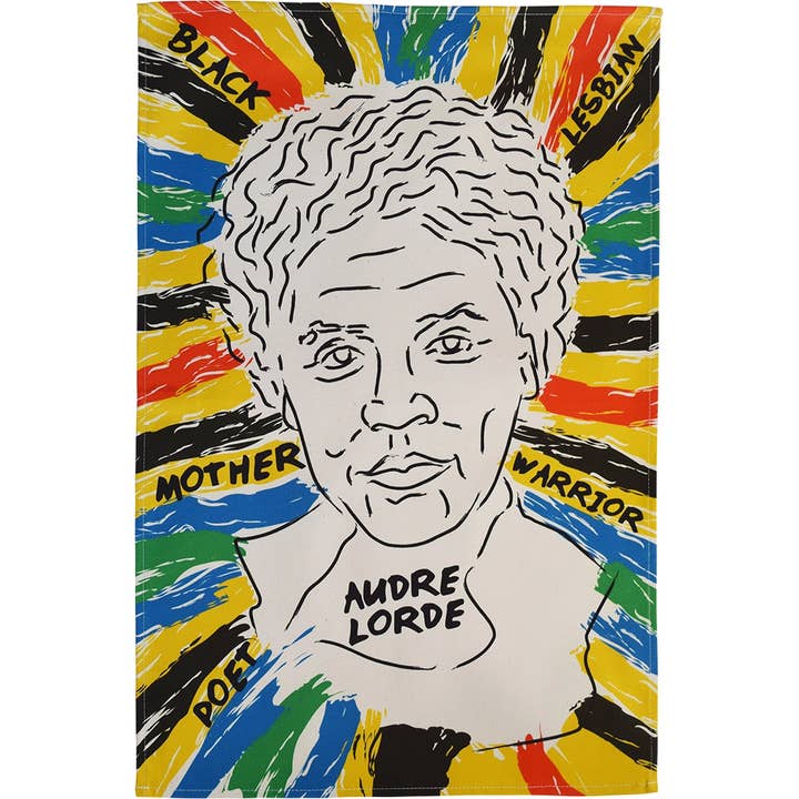 Audre Lorde Tea Towel for wholesale by Radical Tea Towel