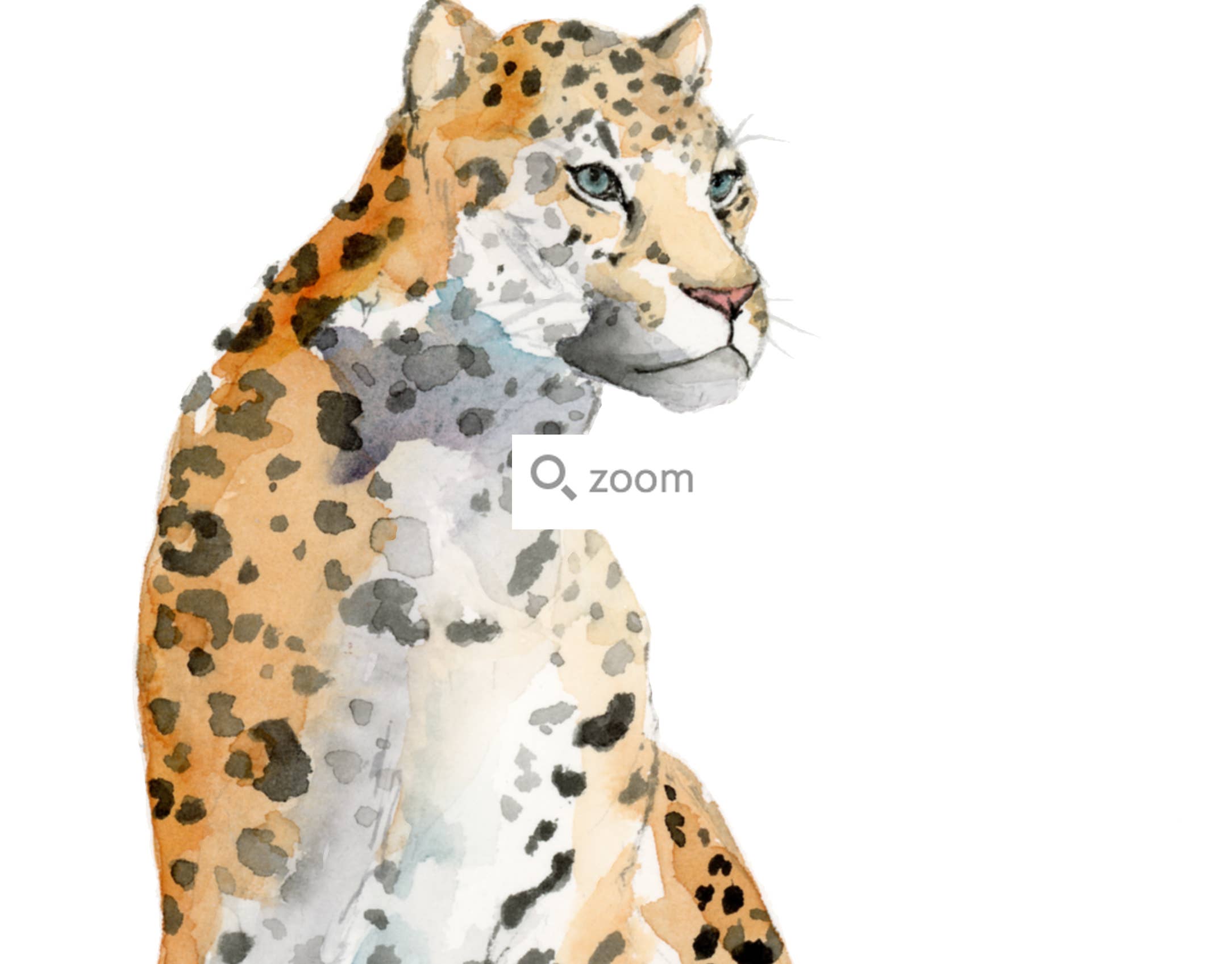 Easy Sunday Club - Wholesale Art Print - Jaguar Watercolor Art Print1