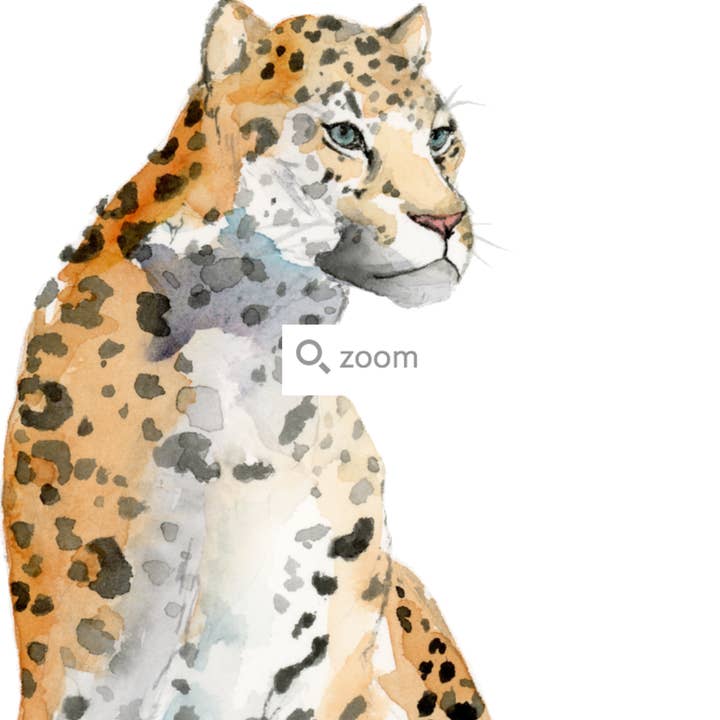 Easy Sunday Club - Wholesale Art Print - Jaguar Watercolor Art Print1