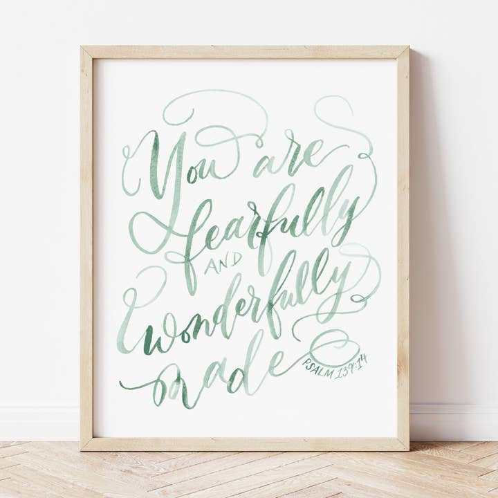 Arte da parete ad acquerello verde spaventosamente e meravigliosamente per la vendita all'ingrosso da parte di Pia Chella