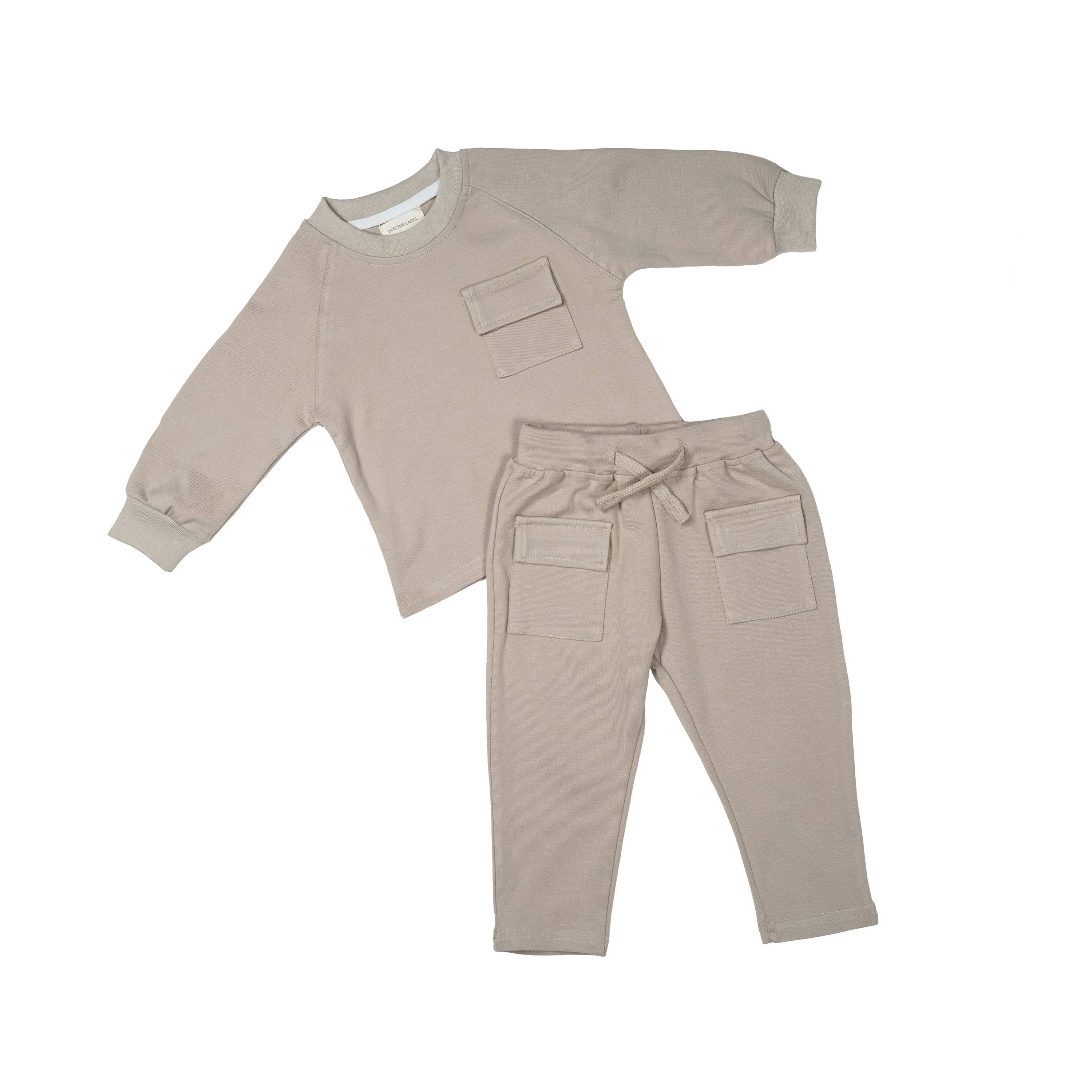 Raglan Playwear Set in Pale Grey for wholesale on Faire0