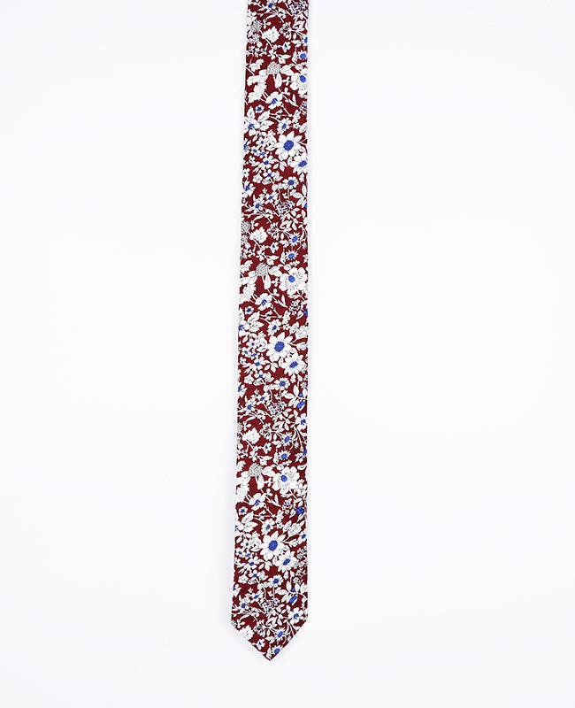 Unipap's - Wholesale Necktie - Men's - Liberty Red Tie No. 1 Men's Cotton "Clovis"2
