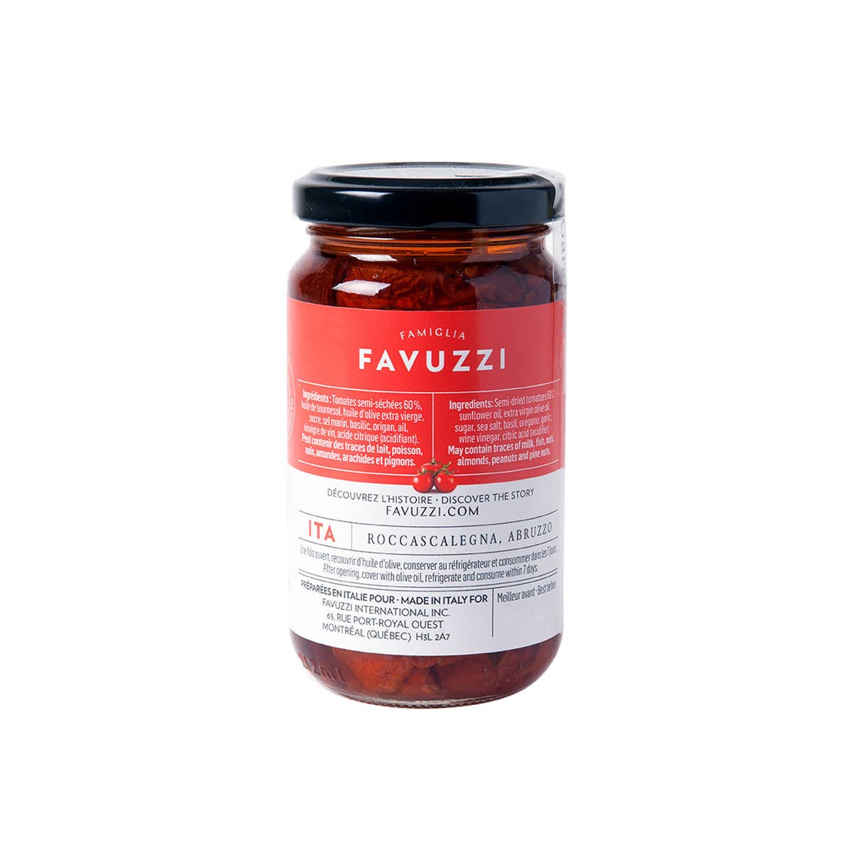 Favuzzi (Canada) - Vente Légumes marinés - Tomates confites1