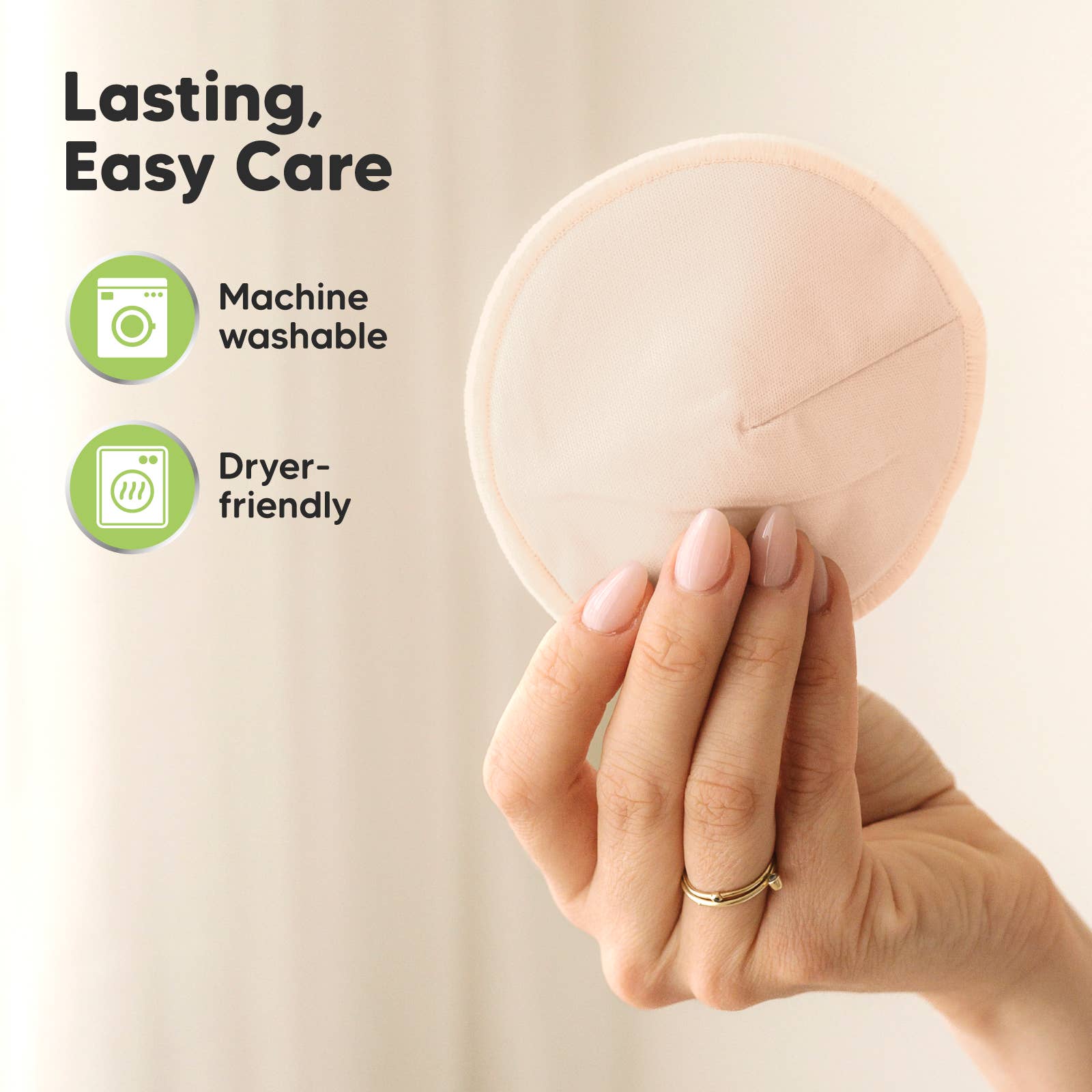 Bare Beige 14pk Comfy Nursing Pads, Reusable Breastfeeding Pads for wholesale on Faire6