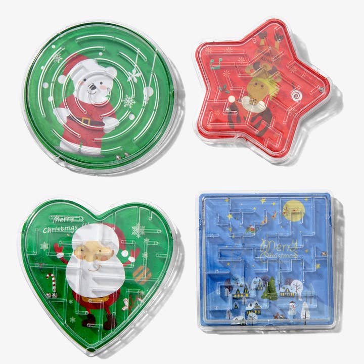 The Twiddlers - Wholesale Puzzle - Kids - 48 Christmas Maze Puzzles