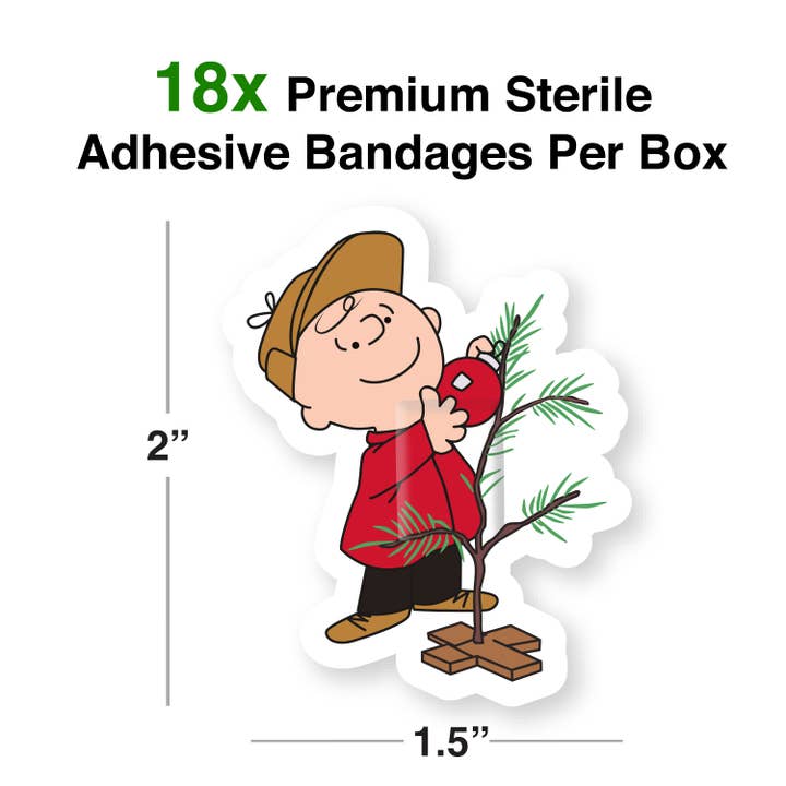 AQUARIUS, GAMAGO, ICUP, & ROCK SAWS by NMR Brands - Wholesale Bandaids/Bandages - Kids & Baby - Peanuts A Charlie Brown Christmas Adhesive Bandages