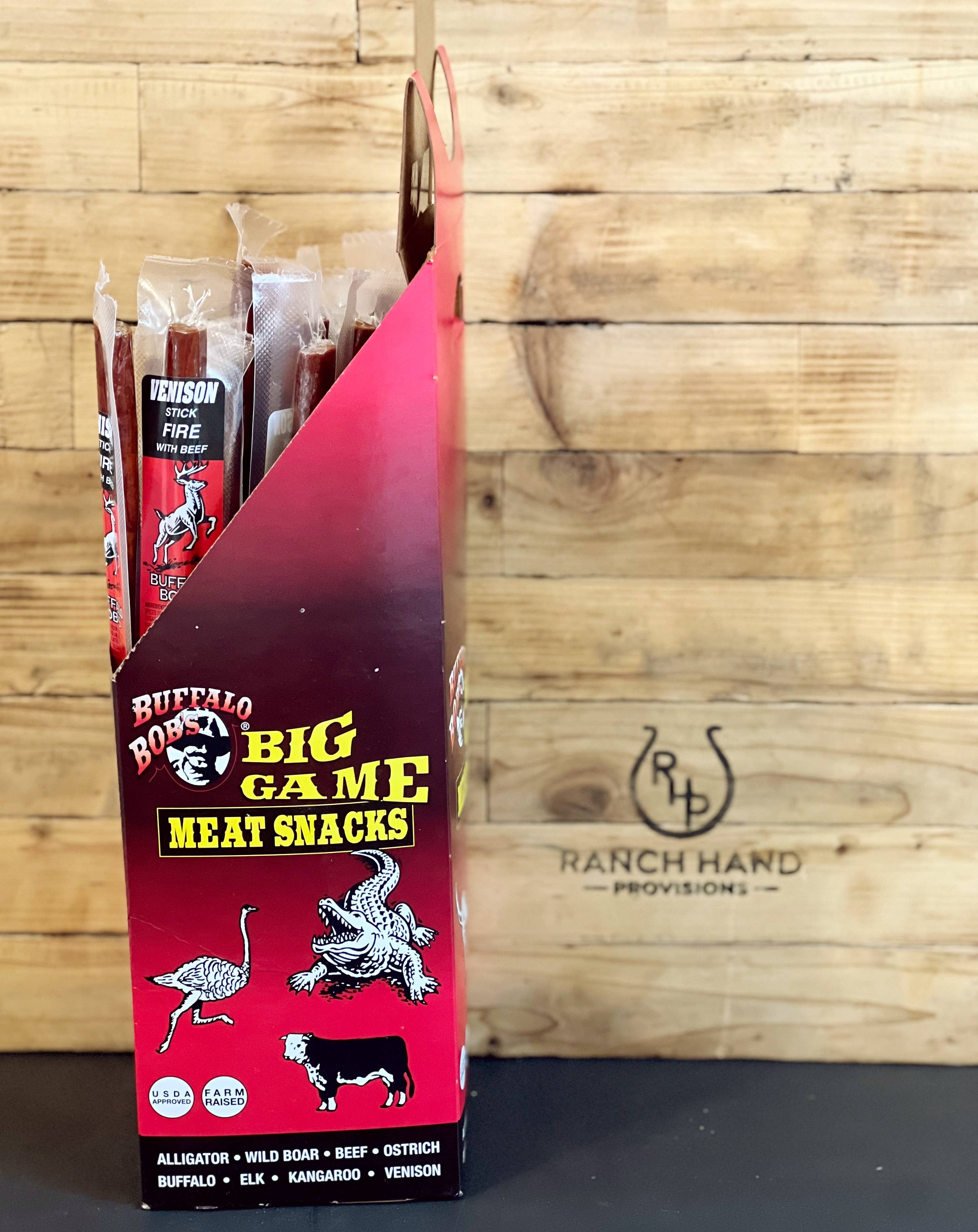 Ranch Hand Provisions - Wholesale Jerky - Venison Stick - Fire1