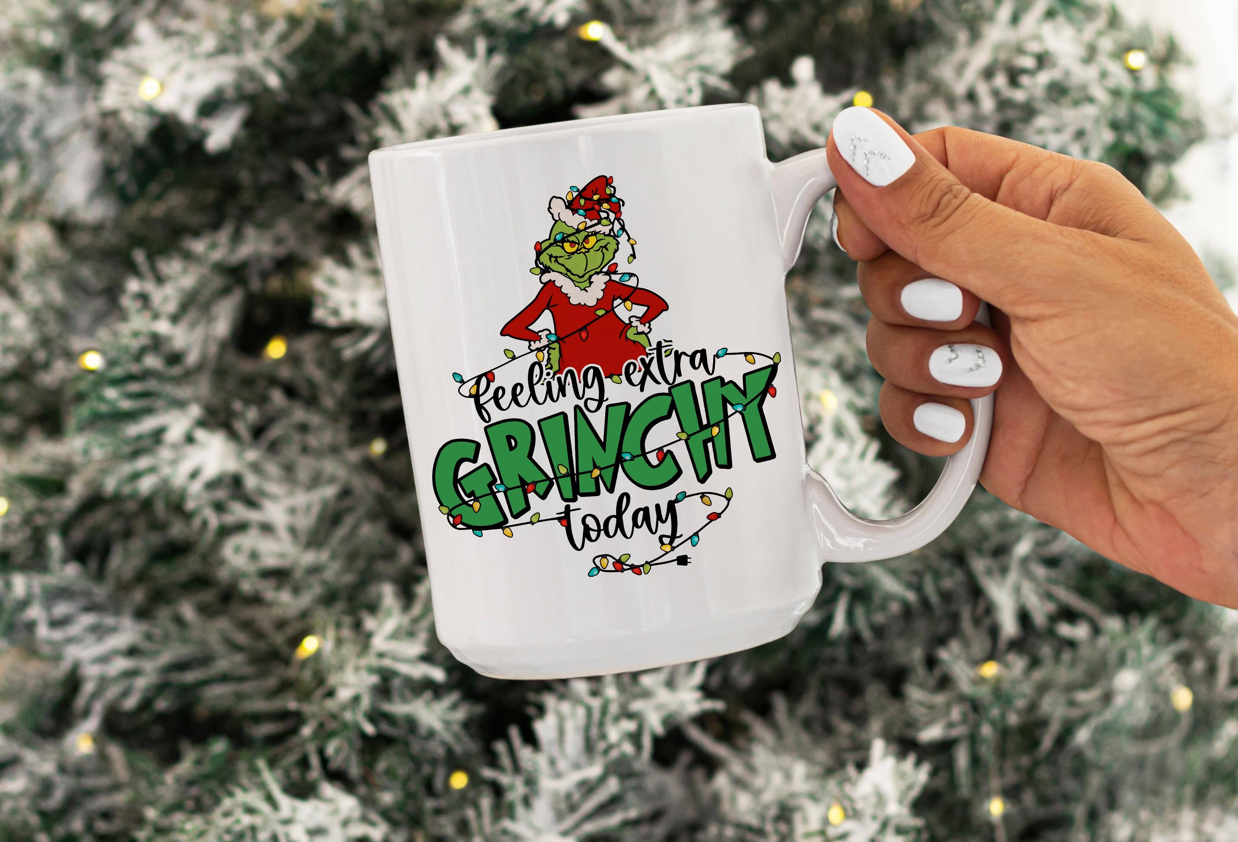 Oakbury Designs - Vendita all'ingrosso Tazza - Sentendosi particolarmente Grinch oggi | Tazza da caffè in ceramica da 15oz