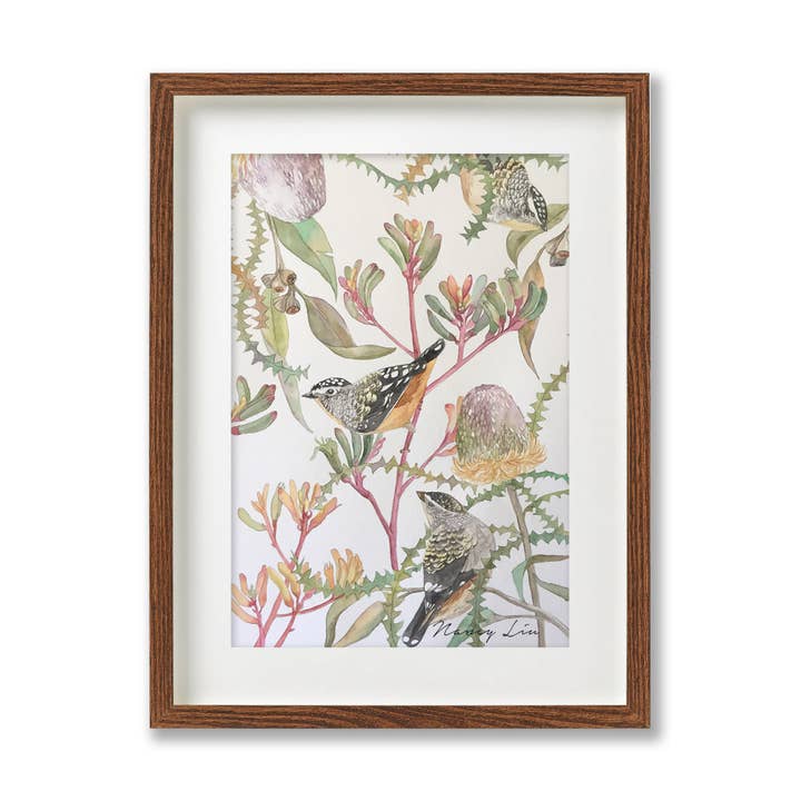 Love Quarrel | Impression d'art sur pardalote tachetée pour la vente par NananStudio