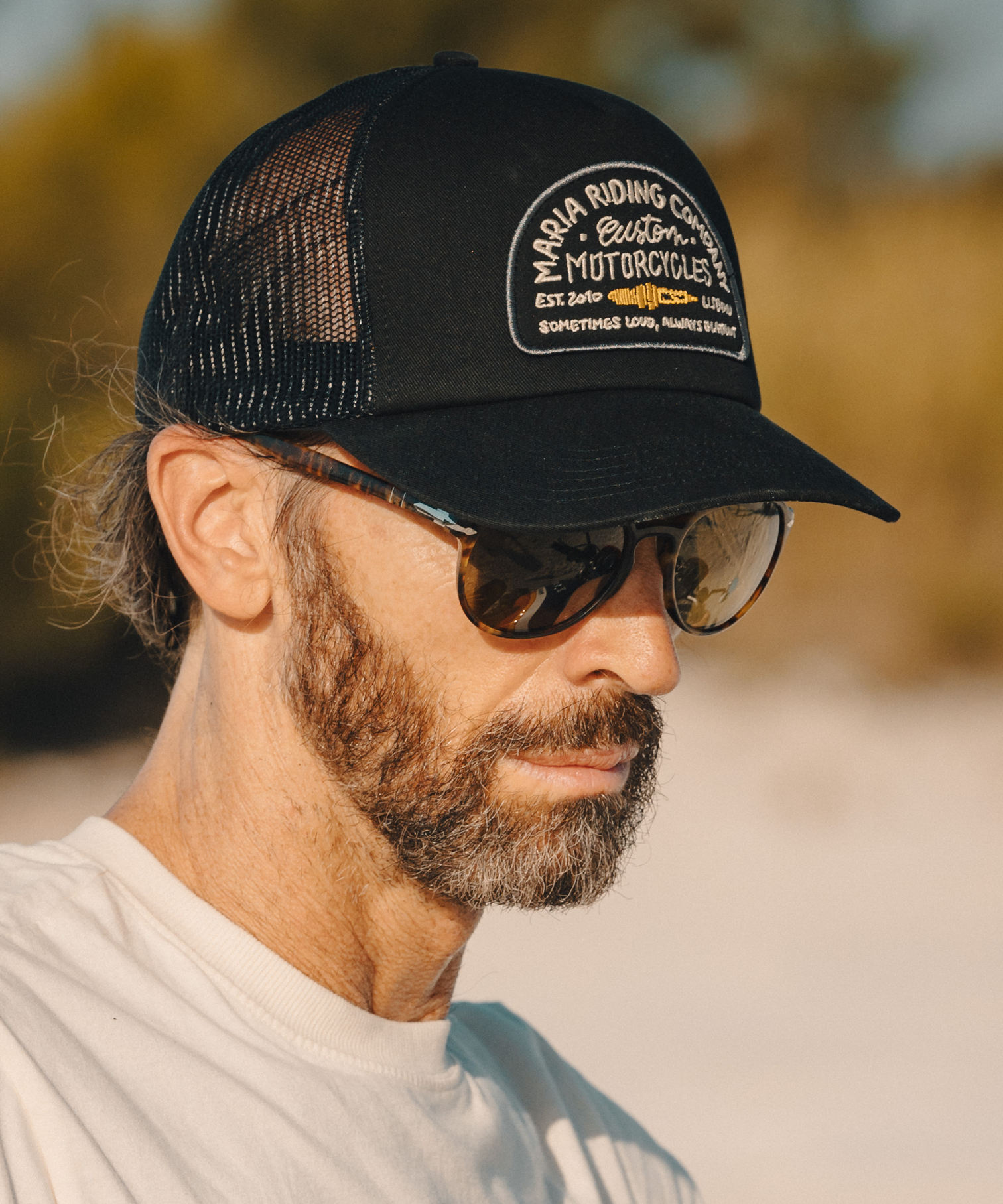 Maria Riding Company – wholesale Trucker hat – Unisex – Black Spark Plug Trucker Cap1