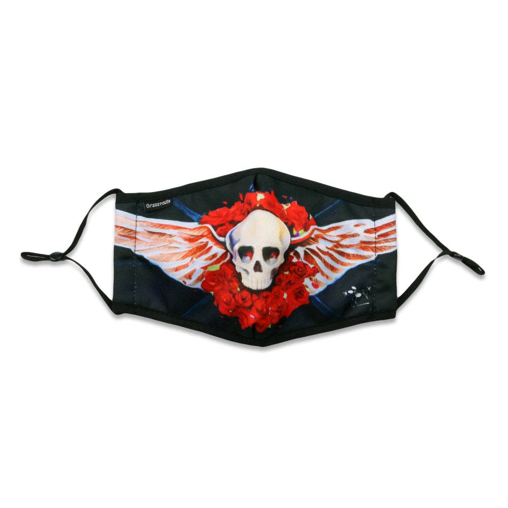 Blue Stanley Mouse Breaking Out Facemask for wholesale on Faire0