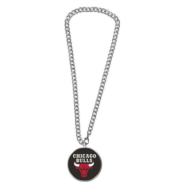 Aminco USA - Wholesale Pendant/Charm Necklace - NBA Chicago Bulls Team Emblem Fan Chain Necklace
