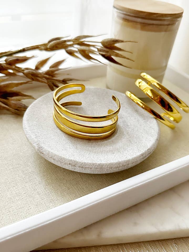 8392JB - Gilded Gold Filled Bracelet Cuff for wholesale by Renee and Renae | Formerly The Katz Meow Creations