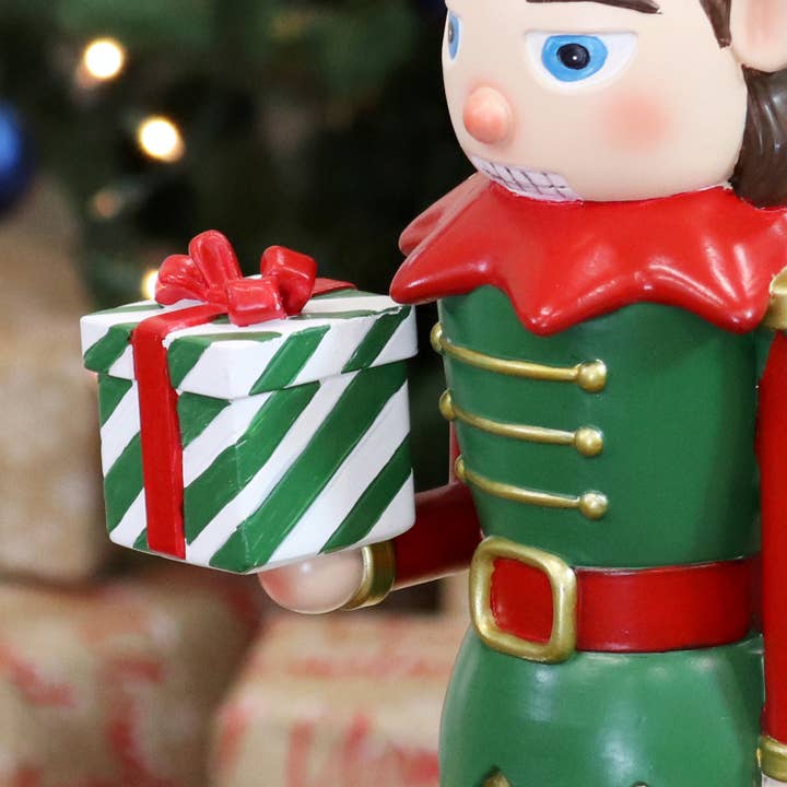 Sunnydaze Decor - Wholesale Holiday Nutcracker - Jingles the Christmas Elf Indoor Nutcracker Statue - 17 in