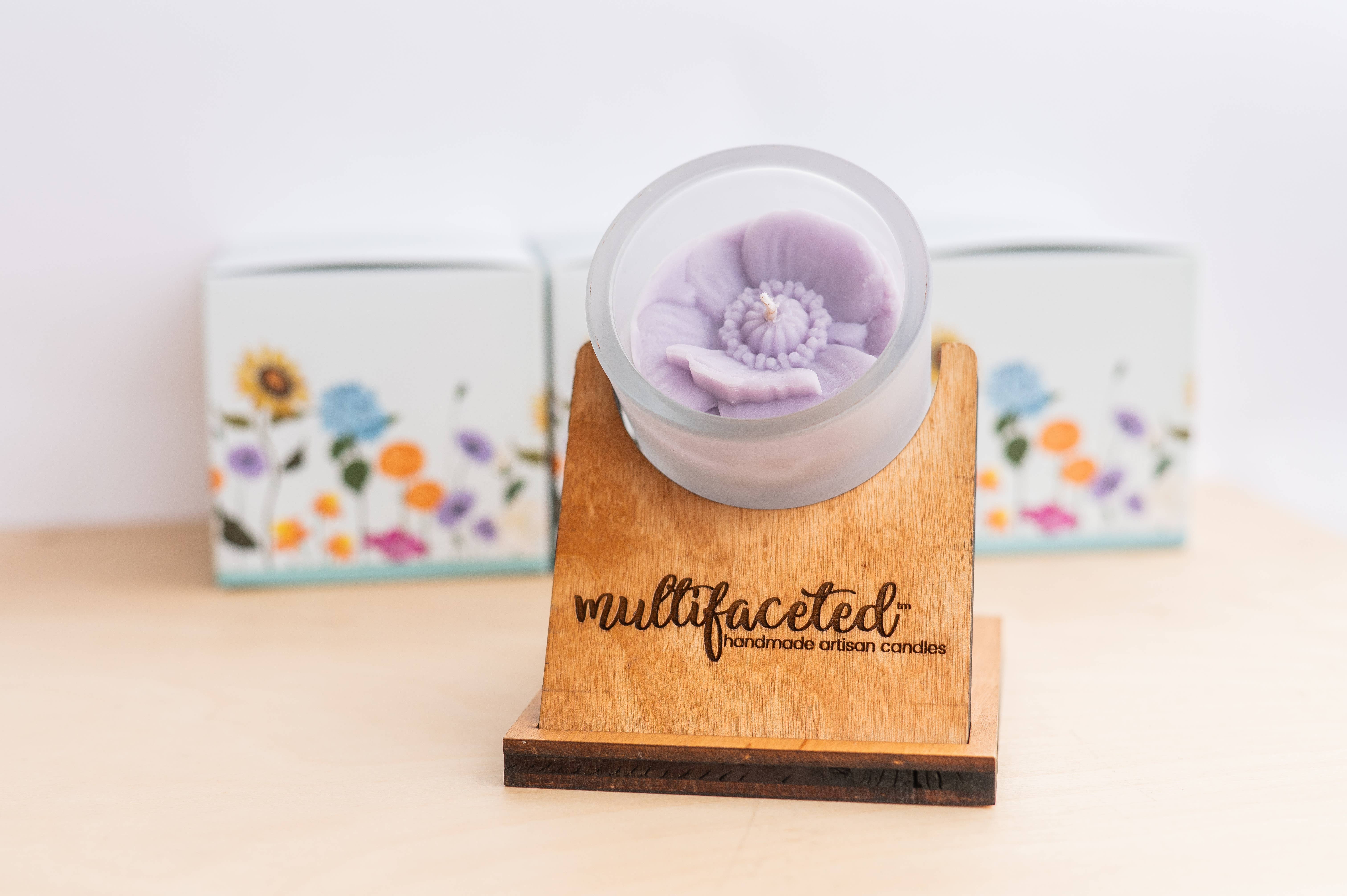 Multifaceted™ Artisan Candles - Wholesale Novelty Candle - Poppy Flower Candle, Eco -Friendly Candle - multiple sizes6