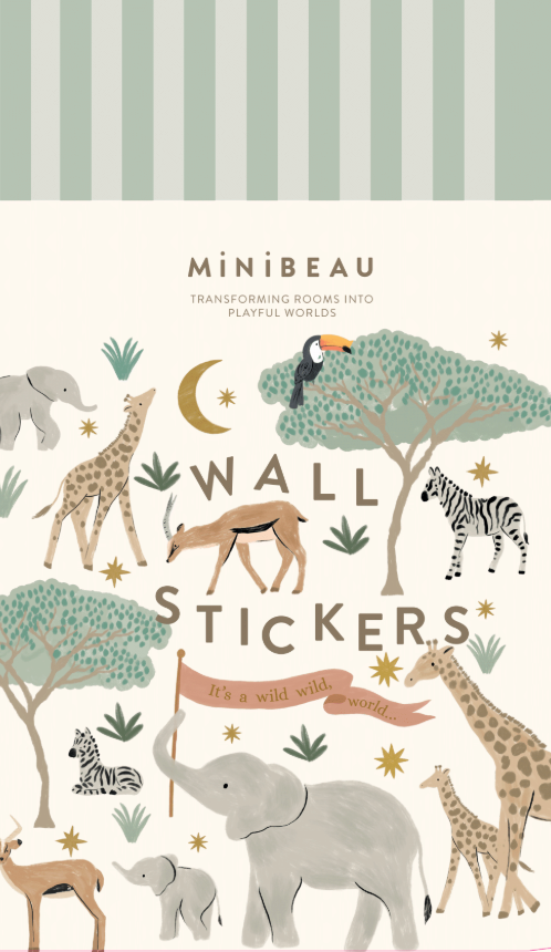 Minibeau - Venta al por mayor Vinilo/adhesivo de pared - Adhesivos de Pared Safari | Vinilos de Animales | Decoración para Cuarto Infantil3
