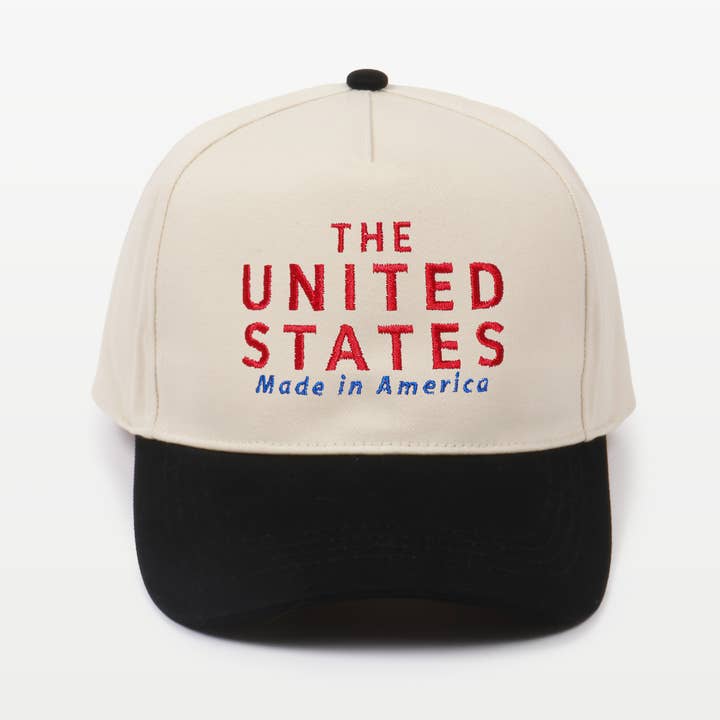David And Young - Wholesale Baseball Cap - Unisex - THE UNITED STATES embroidery in Two Tone Baseball Caps