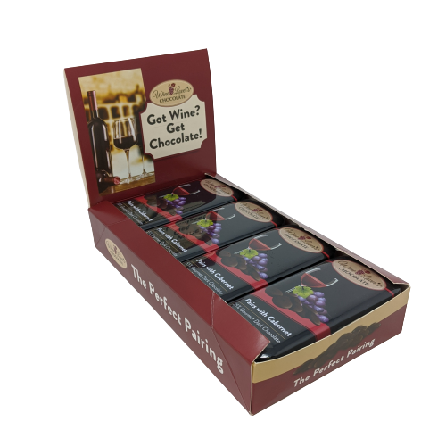 The San Francisco Chocolate Factory - Wholesale Chocolate Bar - 3oz Tin Wine Lover's Chocolate - Pairs with Cabernet2