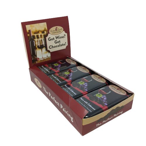 The San Francisco Chocolate Factory - Wholesale Chocolate Bar - 3oz Tin Wine Lover's Chocolate - Pairs with Cabernet2
