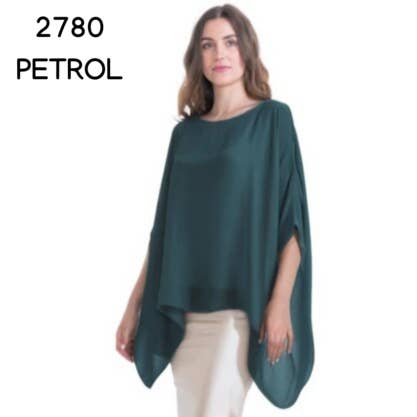 2780 Petrol Vera May Italian Silk Top for wholesale by VeraMay