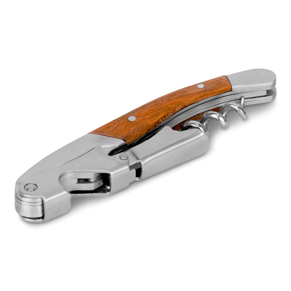 TABLESETTERS LIMITED - Wholesale Bottle/Wine Opener - Corkscrew Opener Wood Handle, 12 Piece Displayer0