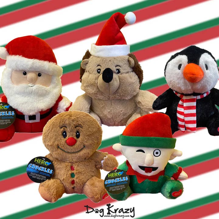 Caitec Inc - Wholesale Pet plush toy – Dog - Chuckles Holiday Dump Bin1