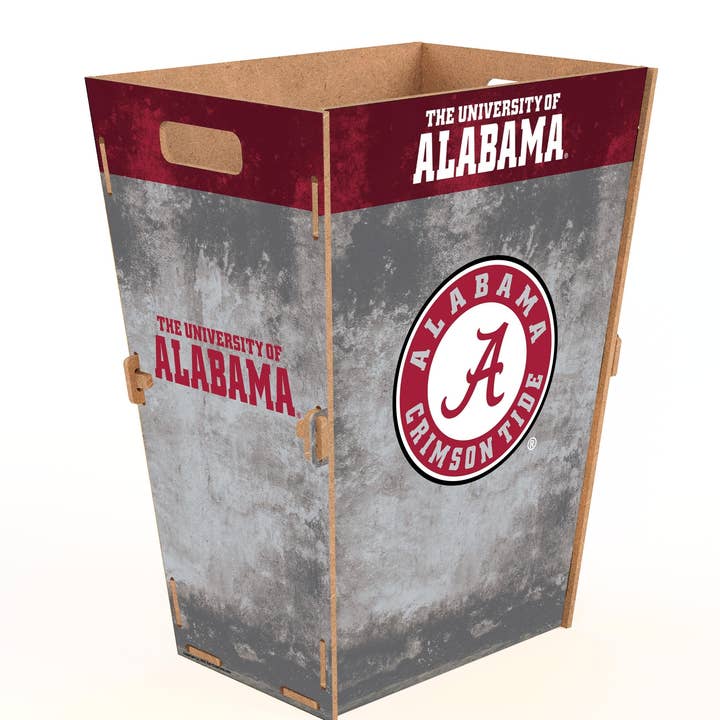 Petite poubelle aux couleurs de l'équipe d'Alabama pour la vente par Fan Creations