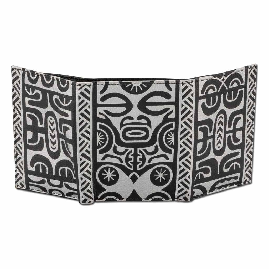 NA KOA - Wholesale Wallet - Men's - SALE French Polynesian tattoo trifold wallet - Art: "Te Atua" by Sulu'ape Pili Mo'o14