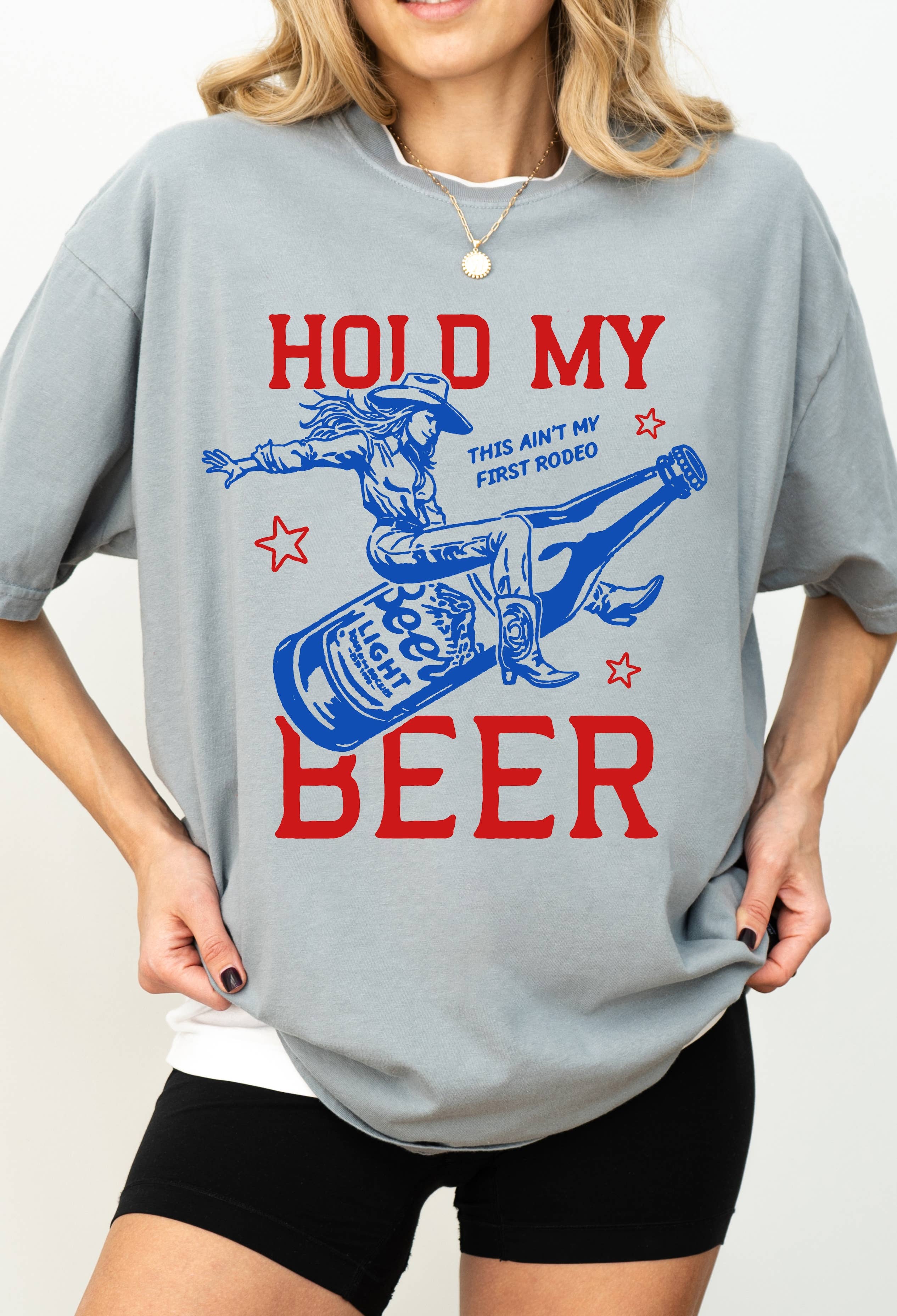 Spirit+Tribe - Wholesale T-Shirt (Graphic) - Women's - HOLD MY BEER GRAPHIC TEE0