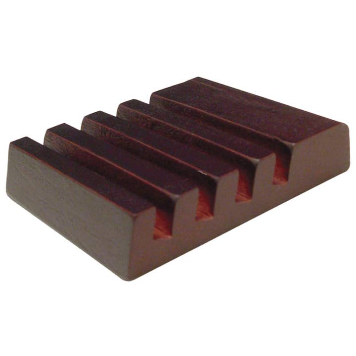 Mahogany Finish Slotted Coaster Holder for wholesale by GiftWorksPlus