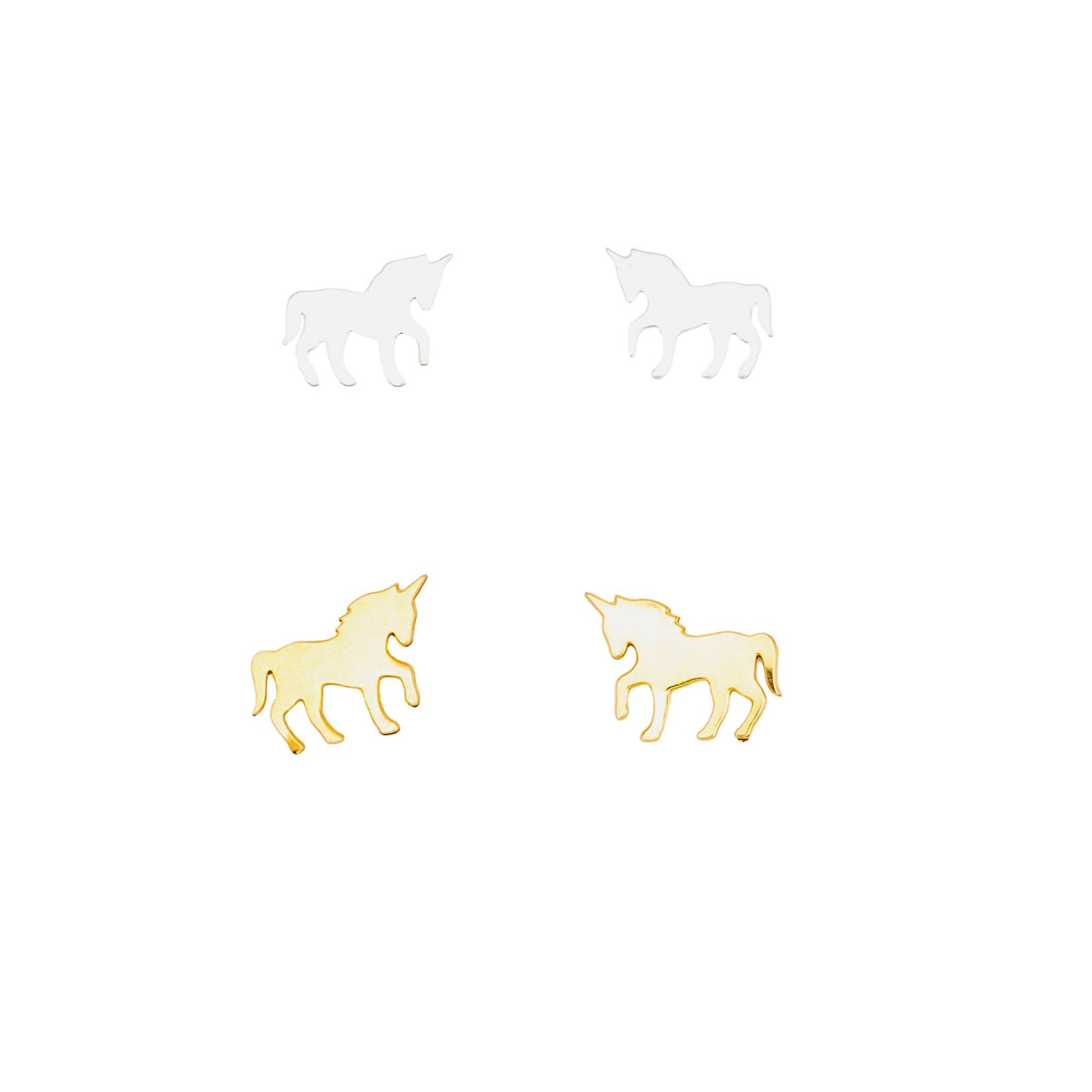 Rebecca Accessories LLC - Wholesale Stud/Post Earrings - Unicorn Post Stud Earrings Whimsical Magical Gift Giving0