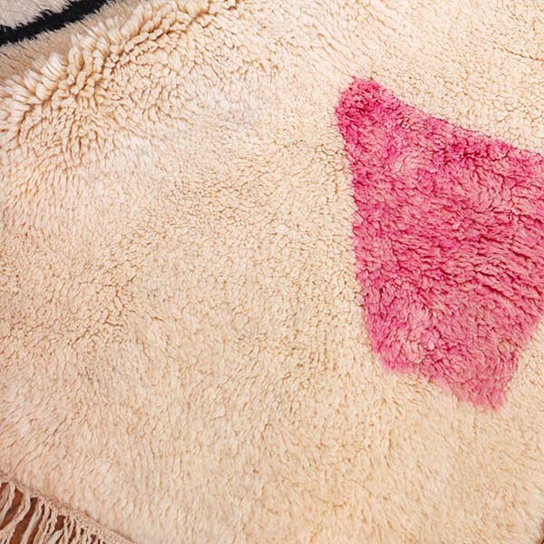 BohoVibeCraft – Tapete por atacado – Tapete Beni Ourain com design minimalista em lã cinza e bege1