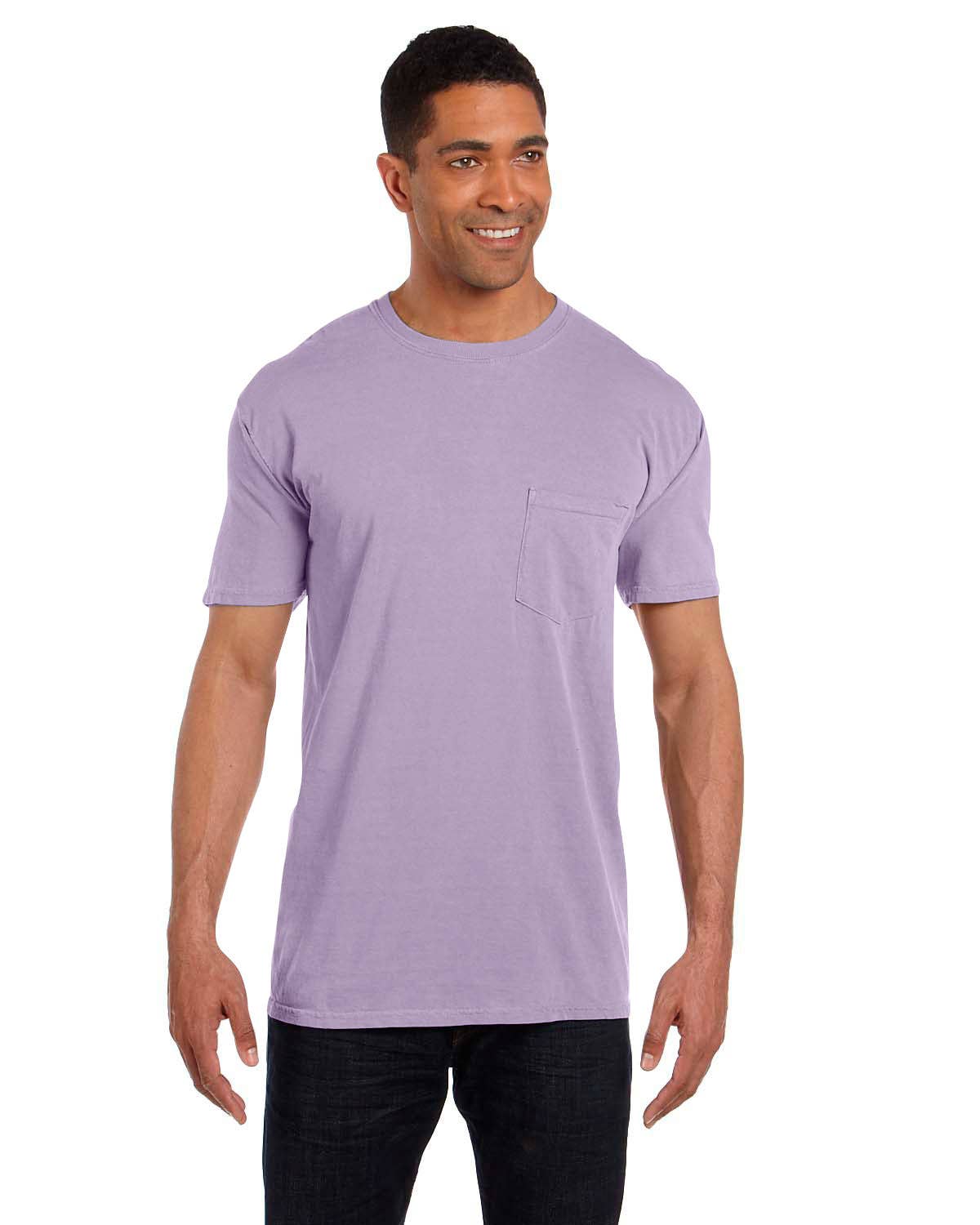 Total Apparel - Wholesale T-Shirt - Unisex - Comfort Colors Garment-Dyed Pocket Blank T-Shirt | 6030CC54