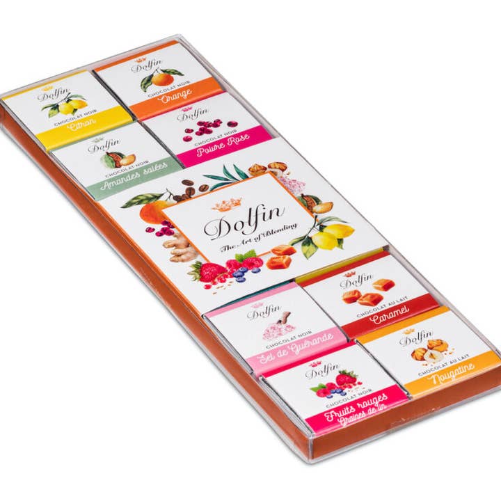 Dolfin - Wholesale Chocolate Box - Box of 24 Variegated - 12 Flavors1