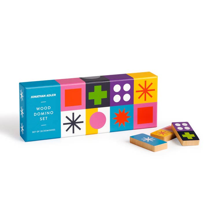 Jonathan Adler Helsinki Wood Domino Set for wholesale by Raincoast Distribution Group