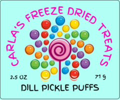 CARLA'S FREEZE DRIED TREATS LLC. - Wholesale Hard Candy - Dill Pickle Puffs2
